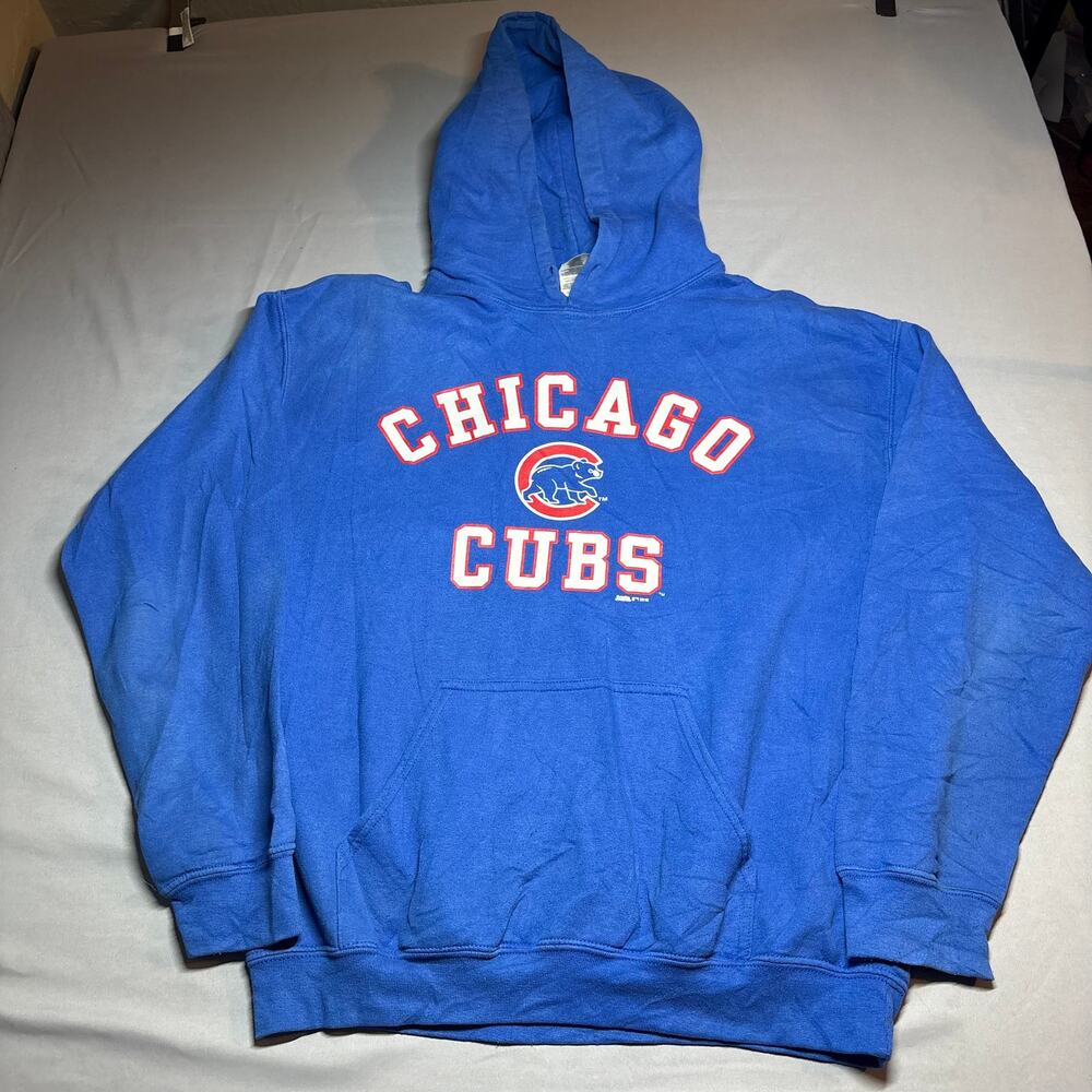Chicago cubs royal blue fleece pullover hoodie